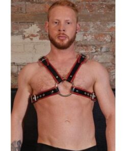 Rouge Chest Harness Large - Black/Red