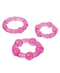 Silicone Island Rings - Pink