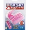 Basic Essentials Stretchy Vibrating Bunny Enhancer - Pink