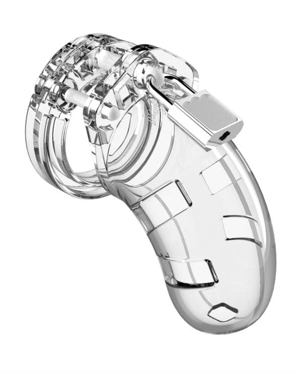 Shots Man Cage Chastity 3.5" Cock Cage Model 1 - Clear