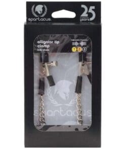 Spartacus Adjustable Alligator Nipple Clamps w/Link Chain