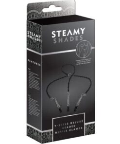 Steamy Shades Y-Style Deluxe Beaded Nipple Clamps