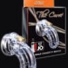 CB-6000 3 3/4" Curved Cock Cage & Lock Set  - Clear