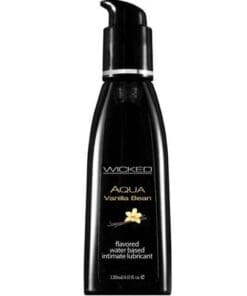 Wicked Sensual Care Aqua Waterbased Lubricant - 4 oz Vanilla Bean