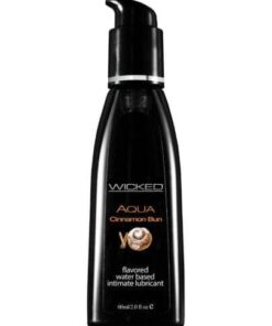 Wicked Sensual Care Aqua Waterbased Lubricant - 2 oz Cinnamon Bun