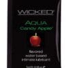 Wicked Sensual Care Aqua Waterbased Lubricant - .1 oz Candy Apple