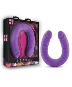 Ruse 18" Slim Double Dong - Purple