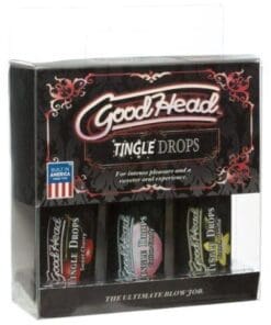 Good Head Tingle Drops  3 Pack - Sweet Cherry/Cotton Candy/French Vanilla