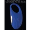 Adam & Eve Rechargeable Couples Penis Ring - Blue