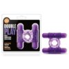 Blush Play With Me Double Play Dual Vibrating Cockring - Purple