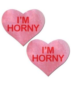 Pastease I'm Horny Heart - Pink/Red O/S