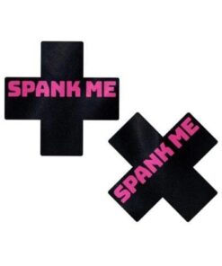 Pastease Spank Me Plus - Black/Pink O/S