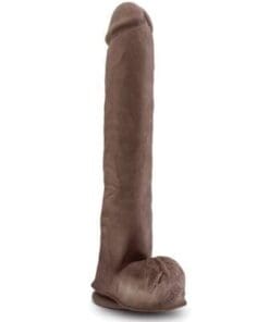 Blush Au Naturel Daddy 14" Sensa Feel Dual Density Dong w/Suction Cup - Chocolate