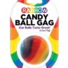 Rainbow Candy Ball Gag - Strawberry