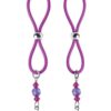 Bijoux de Nip Nipple Halos Flower Charm - Purple