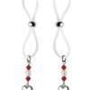 Bijoux de Nip Nipple Halos Heart Charm - Red/Clear