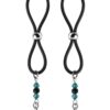 Bijoux de Nip Nipple Halos Star Charm - Turquoise/Black