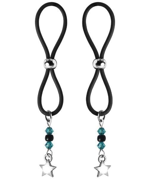 Bijoux de Nip Nipple Halos Star Charm - Turquoise/Black