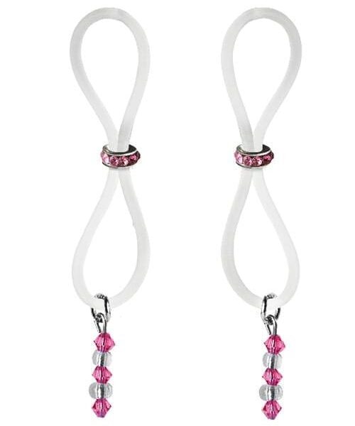 Bijoux de Nip Nipple Halos Pink Gem Slider - Pink/Clear