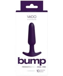 VeDO Bump Rechargeable Anal Vibe - Deep Purple