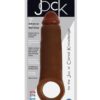 Curve Novelties Jock Enhancer 2" Extender w/Ball Strap - Chocolate