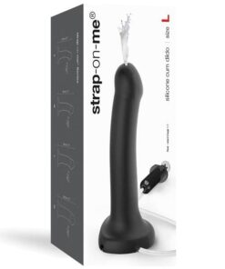 Strap On Me Silicone Cum Dildo - Black