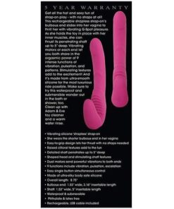 Adam & Eve Eve's Vibrating Strapless Strap On - Pink