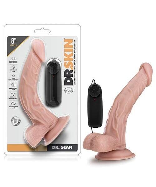 Blush Dr. Skin Dr. Sean 8" Cock w/Suction Cup - Vanilla