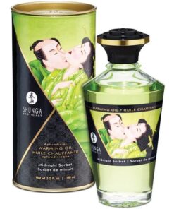 Shunga Warming Oil - 3.5 oz Midnight Sorbet