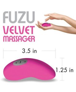 Fuzu Velvet Massager - Neon Pink