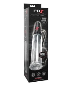 PDX Elite Suck N Pump Stroker - Clear