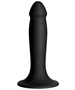 Vac-U-Lock Smooth Silicone Dong - Black