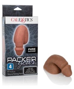 Packer Gear 4" Silicone Packing Penis - Brown