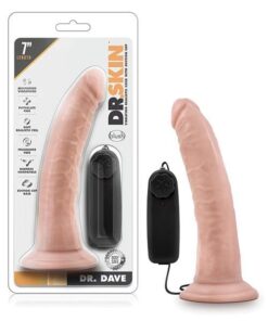 Blush Dr. Skin Dr. Dave 7" Cock w/Suction Cup - Vanilla