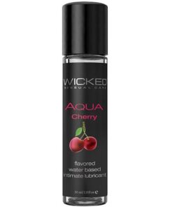 Wicked Sensual Care Aqua Waterbased Lubricant - 1 oz Cherry