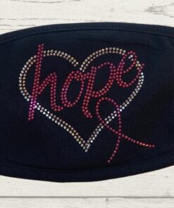 Rhinestone Hope Black Cotton Cover