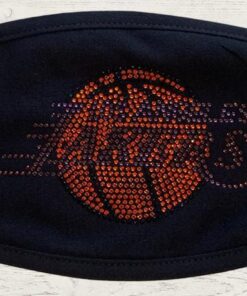 Rhinestone Lakers Inspired Black Cotton Cover