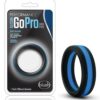 Blush Performance Silicone Go Pro Cock Ring - Black/Blue