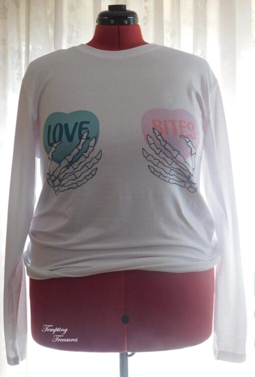 Love Bites – White – Long Sleeve - Large