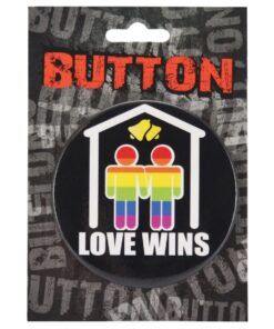 3" Button Men - Love Wins