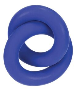 Hunky Junk Duo Linked Cock & Ball Rings - Cobalt