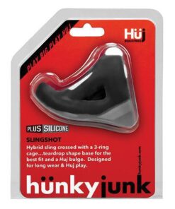 Hunky Junk Slingshot 3 Ring Teardrop - Tar