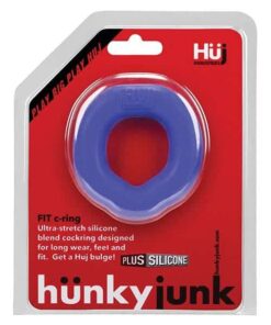 Hunky Junk Fit Ergo C Ring - Cobalt