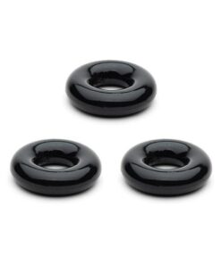 Sport Fucker Chubby Cockring Pack of 3 - Black