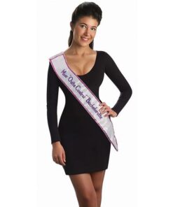 Bachelorette Outta Control Flashing Sash - White