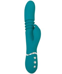 Adam & Eve Eve's Rechargeable Thrusting Rabbit - Green