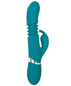 Adam & Eve Eve's Rechargeable Thrusting Rabbit - Green