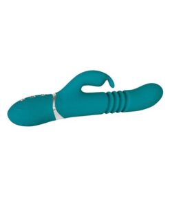 Adam & Eve Eve's Rechargeable Thrusting Rabbit - Green