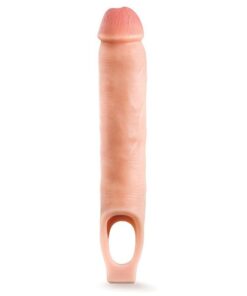 Blush Performance Plus 11.5" Silicone Cock Sheath Penis Extender - Flesh