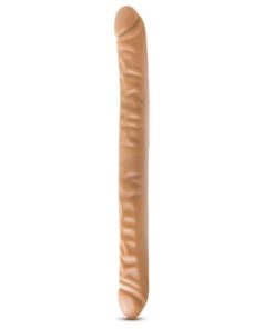 Blush Dr. Skin 18" Double Dildo - Mocha